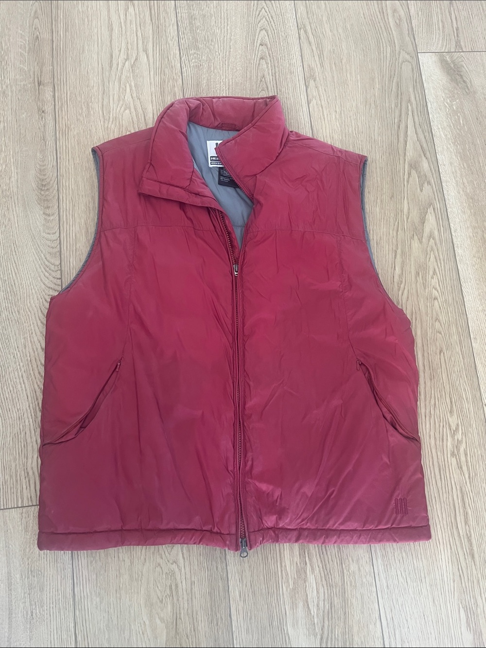 Burton Maroon Quilted Puffer Vest